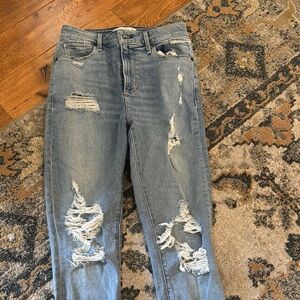 Abercrombie & Fitch curve love super skinny ankle Jeans Distressed Casual